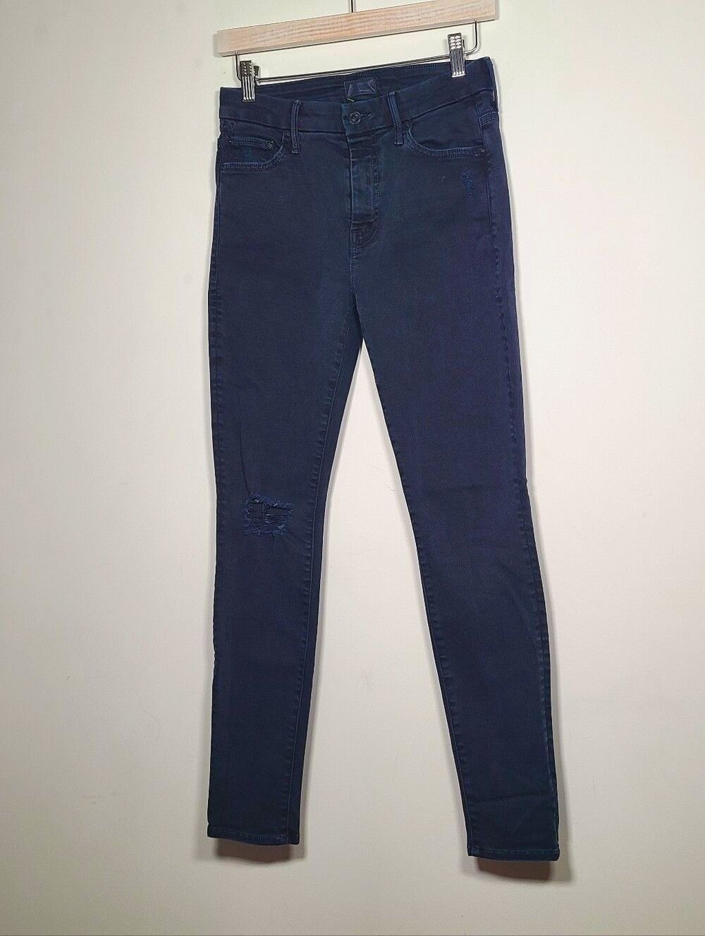 Mother High Waisted Looker Navy Jeans Size 26